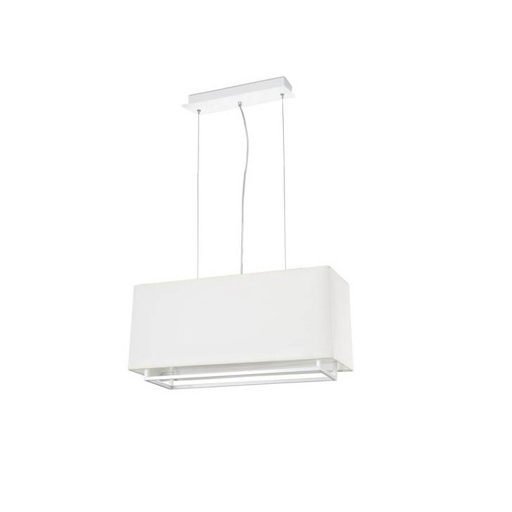 Lámparas Colgantes Faro VESPER COLGANTE BLANCO 60 CM 2XE27 20W