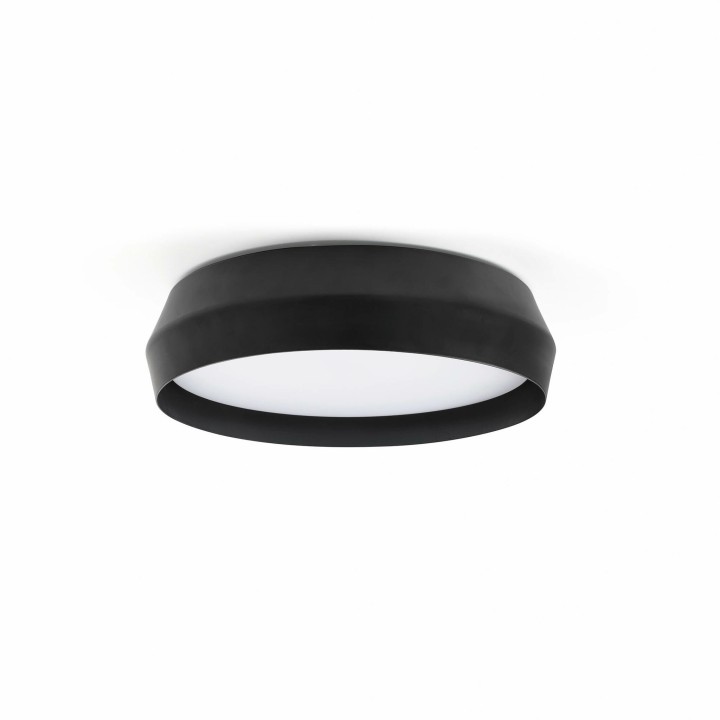 Faro SHOKU 350 Lámpara aplique/plafón negra/negra