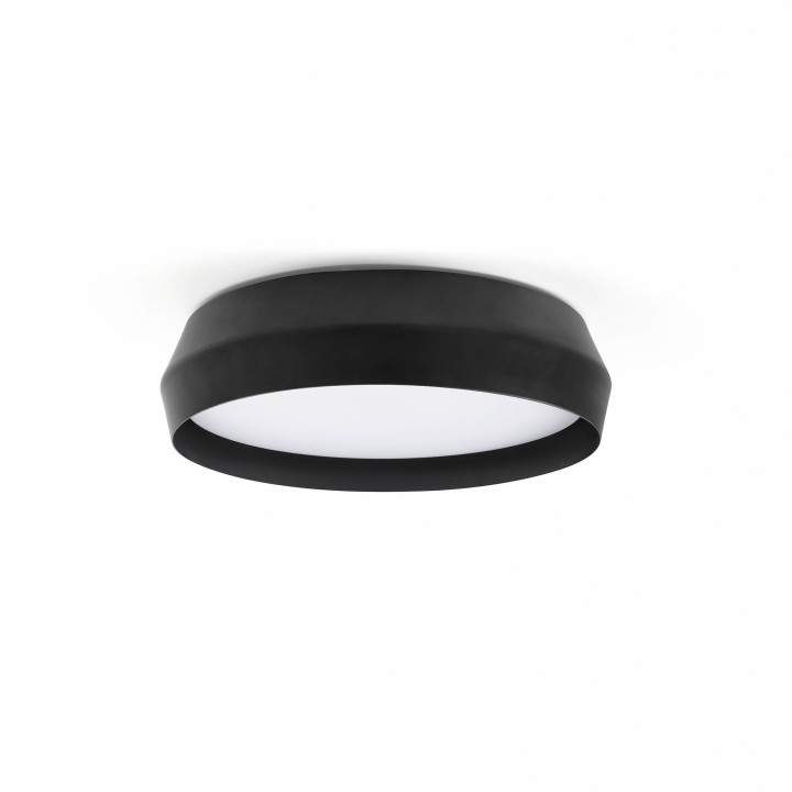 Faro SHOKU 350 Lámpara aplique/plafón negra/negra