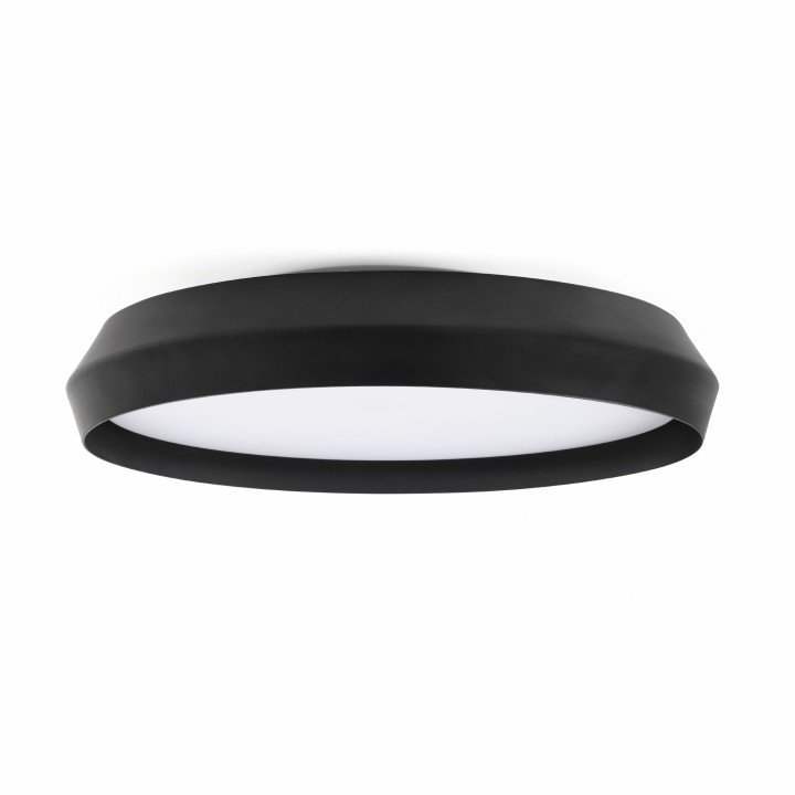 Faro SHOKU 600 Lámpara aplique/plafón negra/negra