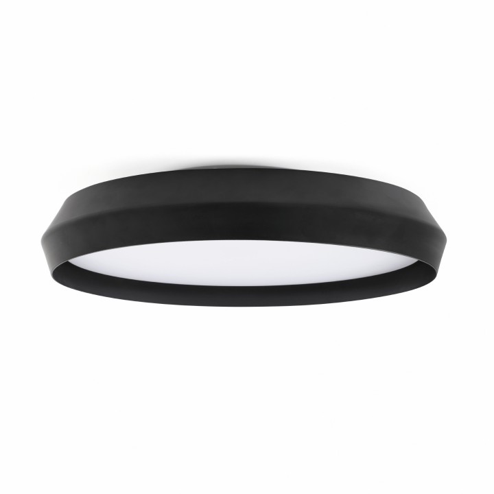 Faro SHOKU 600 Lámpara aplique/plafón negra/negra