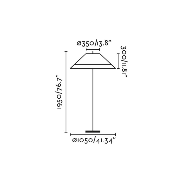 Faro SAIGON OUT C100 Lámpara de pie gris/beige 2M