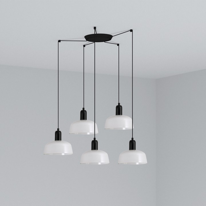 Faro TATAWIN S 5L Lámpara colgante blanco