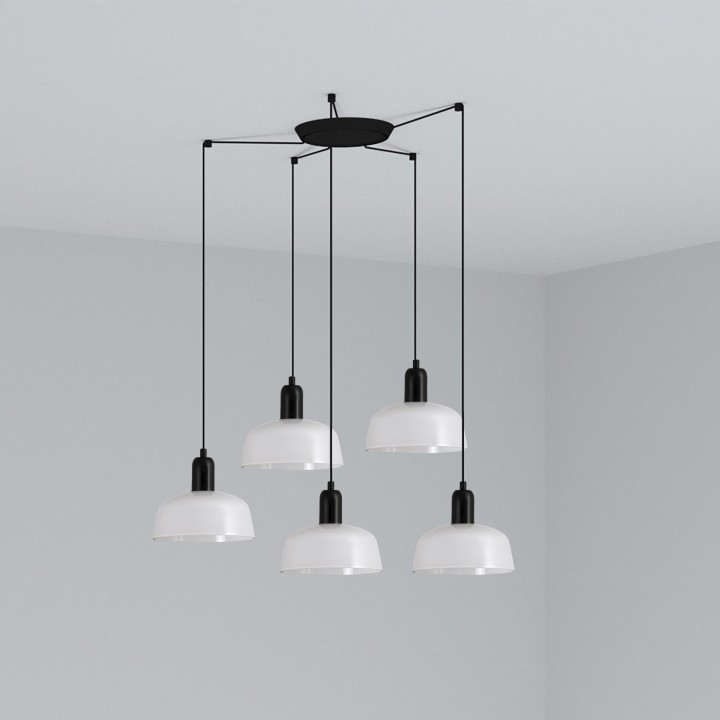 Faro TATAWIN S 5L Lámpara colgante blanco