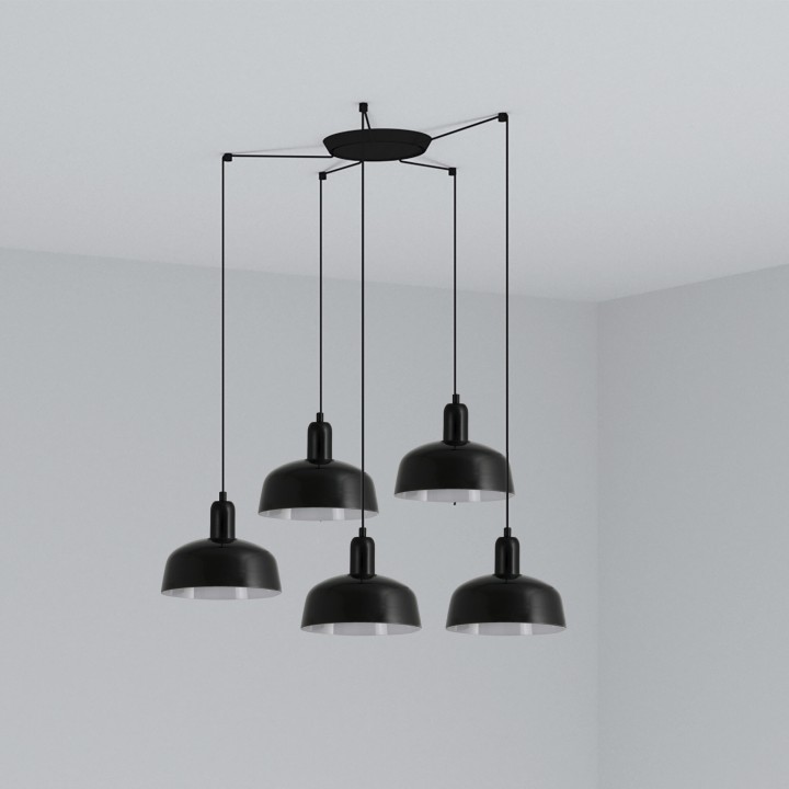 Faro TATAWIN S 5L Lámpara colgante negro