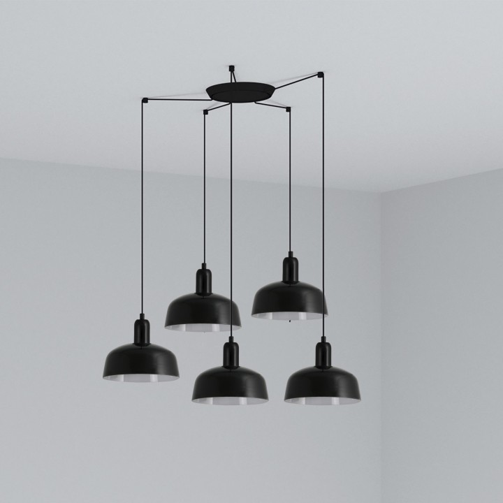 Faro TATAWIN S 5L Lámpara colgante negro