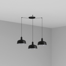 Faro TATAWIN M 3L Lámpara colgante negro