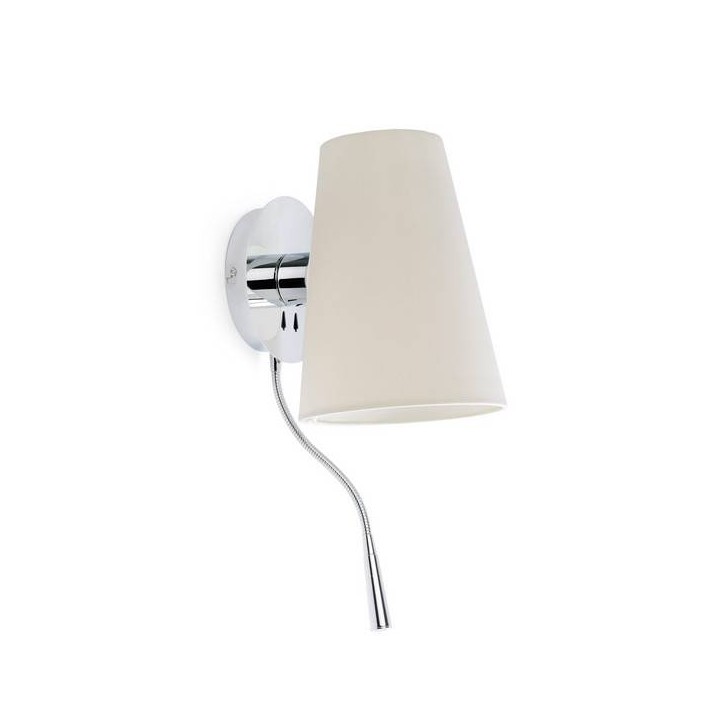Apliques Faro LUPE APLIQUE CROMO 1XE27 20W LECTOR LED