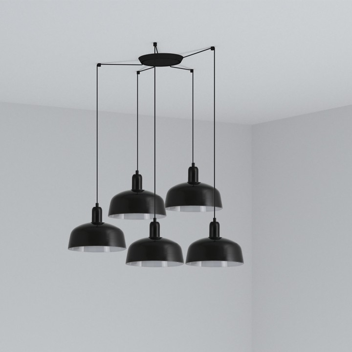 Faro TATAWIN M 5L Lámpara colgante negro