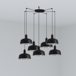 Faro TATAWIN M 7L Lámpara colgante negro