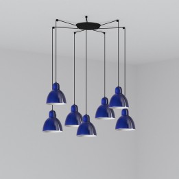Faro VENICE 7L Lámpara colgante azul cobalto