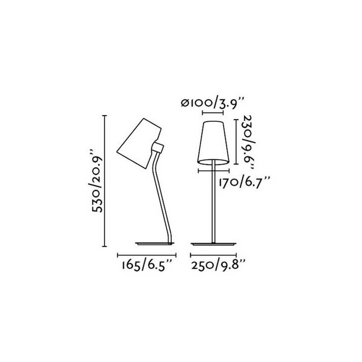 Lámparas Faro LUPE SOBREMESA CROMO 1XE27 20W