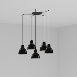 Faro VENICE 5L Lámpara colgante negra