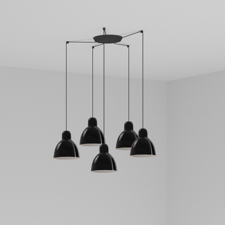 Faro VENICE 5L Lámpara colgante negra