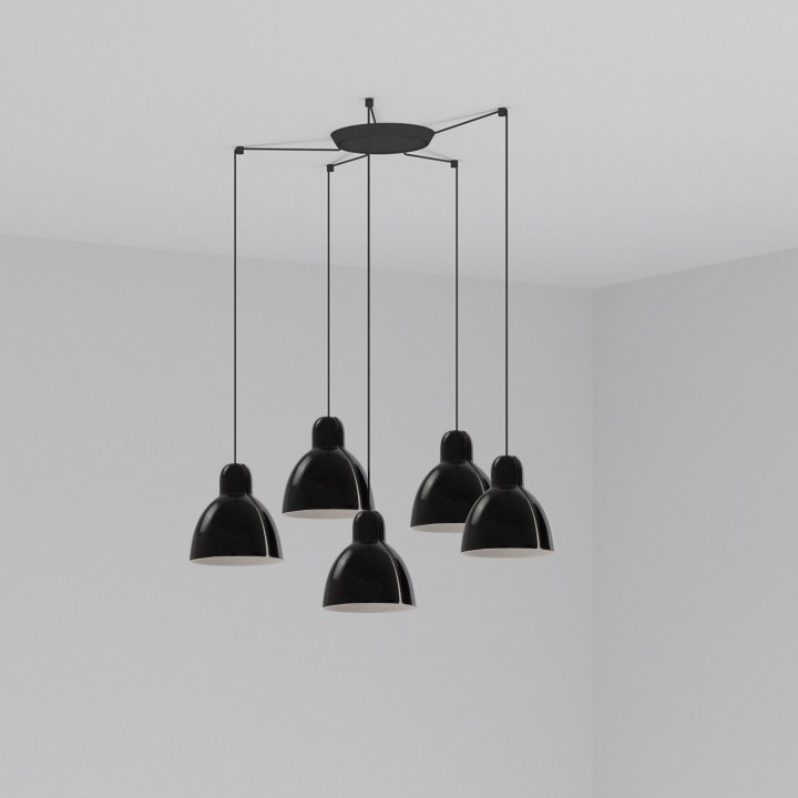 Faro VENICE 5L Lámpara colgante negra