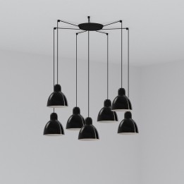 Faro VENICE 7L Lámpara colgante negra