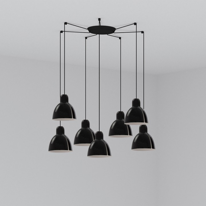 Faro VENICE 7L Lámpara colgante negra