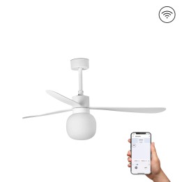 Faro AMELIA L BALL LED Ventilador blanco SMART
