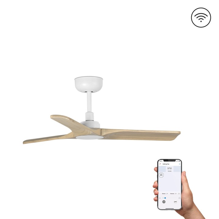 Faro HEYWOOD S Ventilador blanco SMART