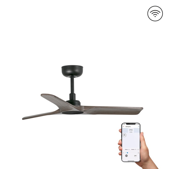 Faro HEYWOOD S Ventilador blanco SMART