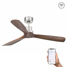 Faro LANTAU L Ventilador níquel mate DC SMART