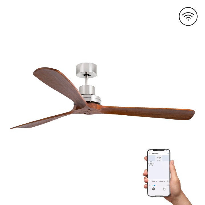 Faro LANTAU XL Ventilador níquel mate DC SMART