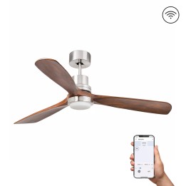 Faro LANTAU L LED Ventilador níquel mate DC SMART