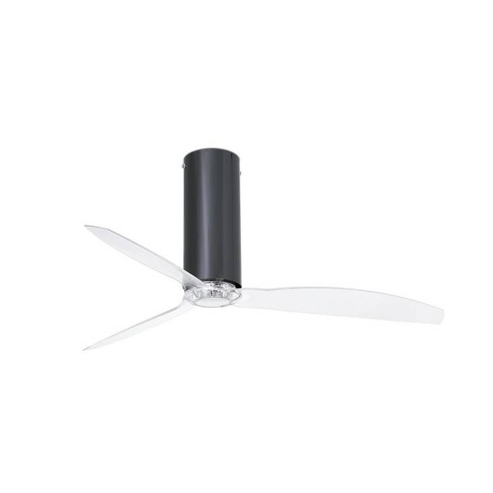 Ventiladores de Techo Faro TUBE FAN Ø128 CMS NEGRO BRILLO 3 PALAS