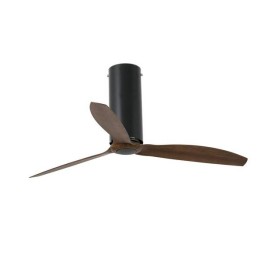 Ventiladores de Techo Faro TUBE FAN Ø128 CMS NEGRO MATE 3 PALAS MADERA