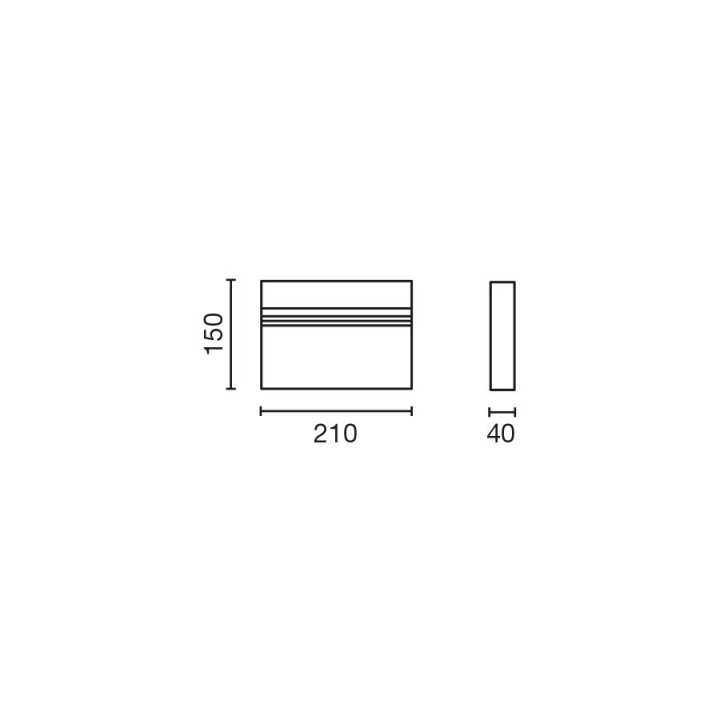 Faro BLIT 210 Aplique blanco 20W 4000K CRI90 DALI