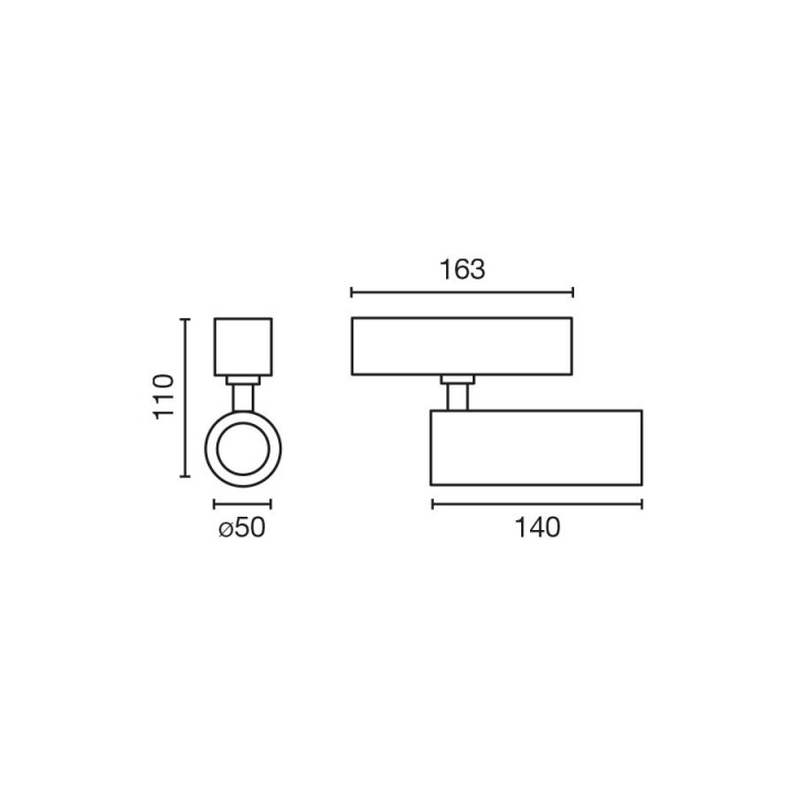 Faro NESO HOLE 10W 2700K 36° blanco Casambi