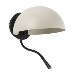 Faro DOMINICA Lámpara aplique beige con lector Faro 20032-122