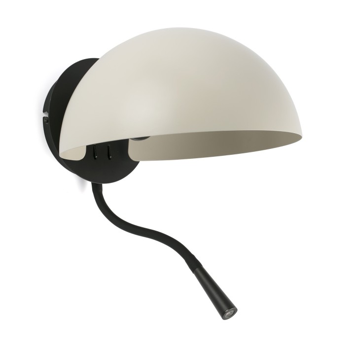 Faro DOMINICA Lámpara aplique beige con lector Faro 20032-122