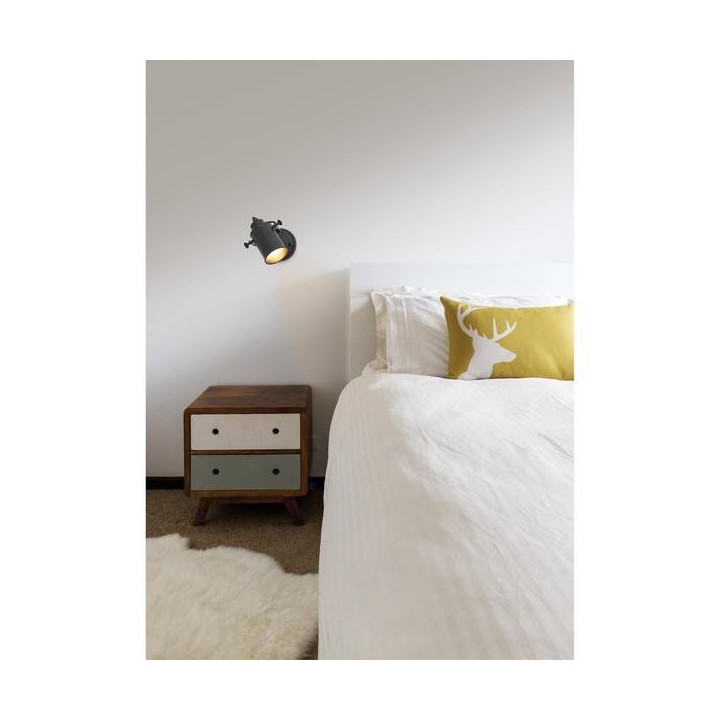 Plafones Faro LIST FOCO NEGRO 1L E27 40W