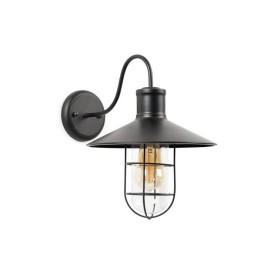 Apliques Faro MARINA APLIQUE NEGRO 1L E27 20W