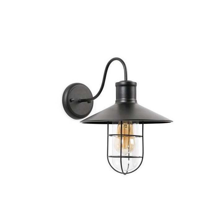 Apliques Faro MARINA APLIQUE NEGRO 1L E27 20W