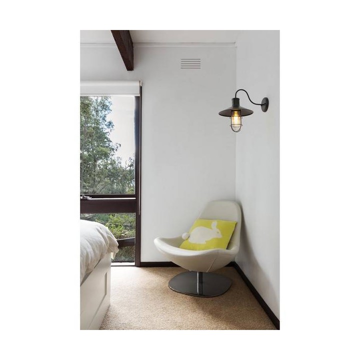 Apliques Faro MARINA APLIQUE NEGRO 1L E27 20W