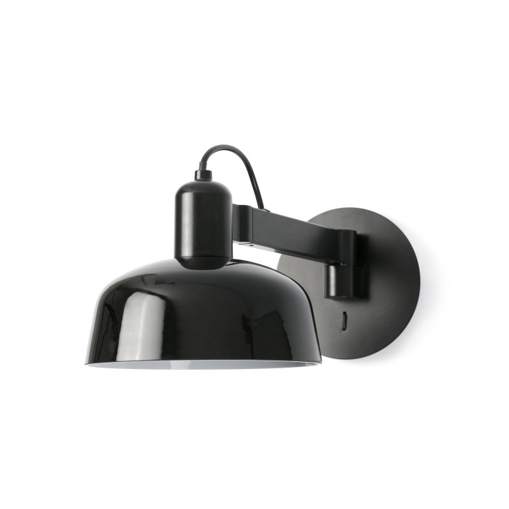 Faro TATAWIN Lámpara aplique brazo de pared negro