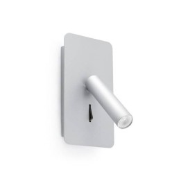 Apliques Faro SUAU LECTOR GRIS PLATA  LED 3W 3000K