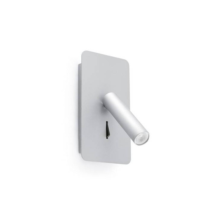Apliques Faro SUAU LECTOR GRIS PLATA  LED 3W 3000K