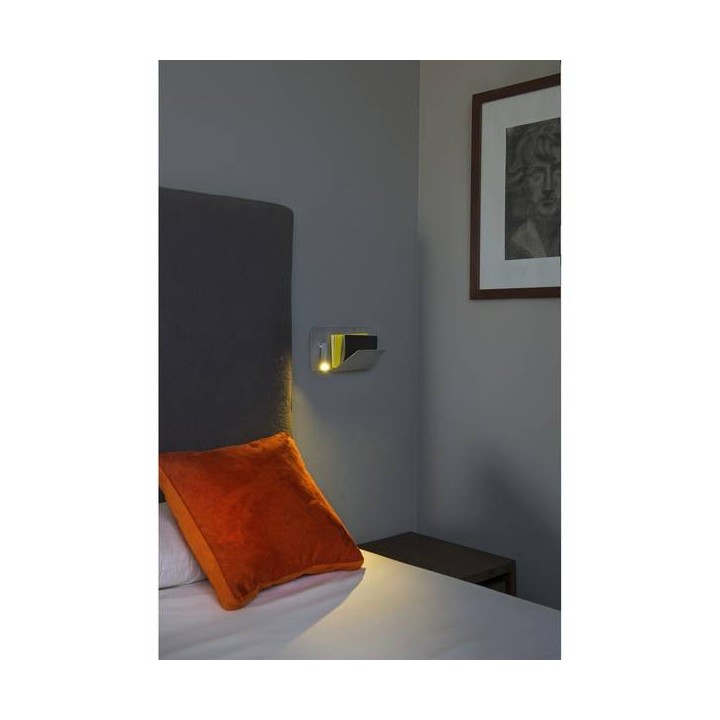 Apliques Faro SUAU APLIQUE IZQ. GRIS PLATA USB LED 3W 3000K