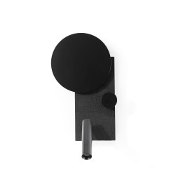Faro KLEE Lámpara aplique derecho negro con lector Faro 20058