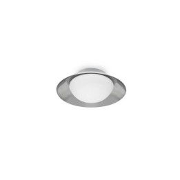 Plafones Faro SIDE PLAFON Ø200 BLANCO/NIQUEL MATE G9  28W