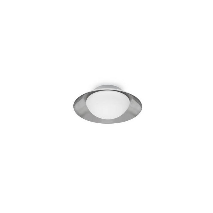 Plafones Faro SIDE PLAFON Ø200 BLANCO/NIQUEL MATE G9  28W