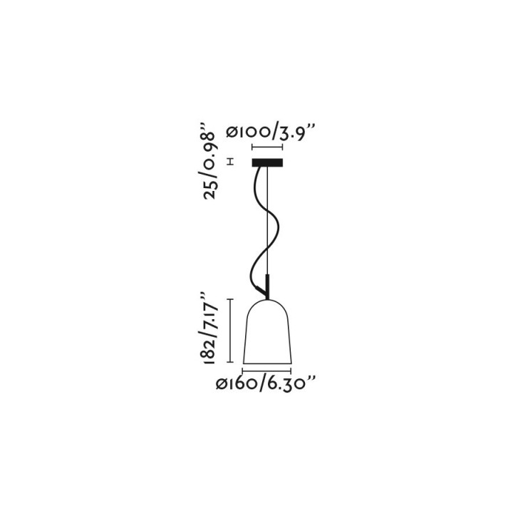 Faro STUDIO 160 lámpara colgante blanca