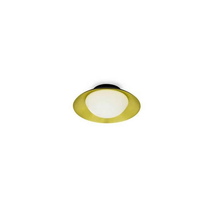 Plafones Faro SIDE PLAFON Ø200 NEGRO/ORO SATINADO G9 28W