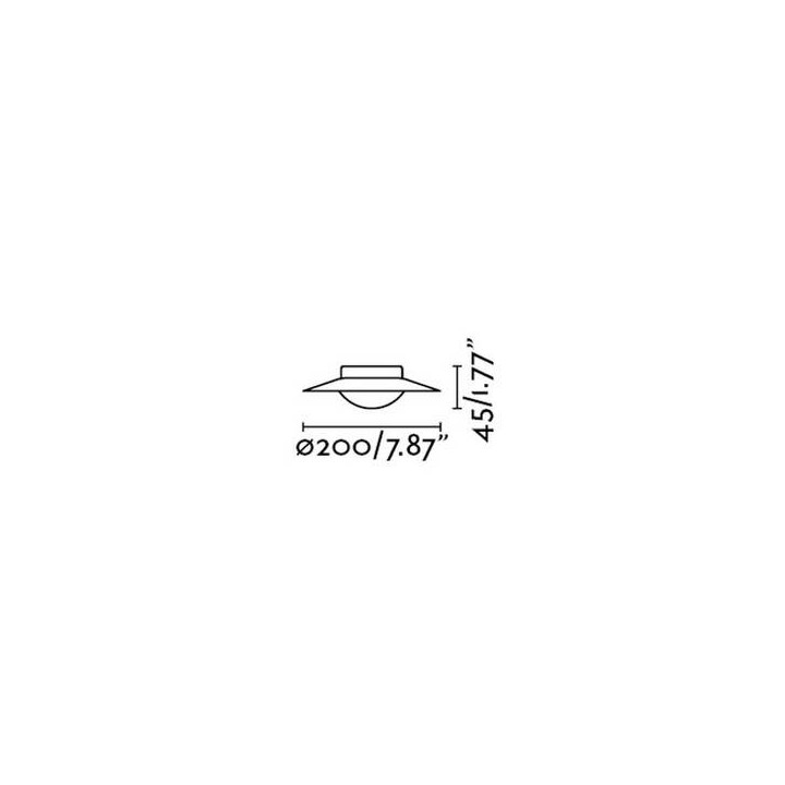 Plafones Faro SIDE PLAFON Ø200 NEGRO/ORO SATINADO G9 28W