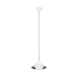 Lámparas Colgantes Faro SIDE COLGANTE Ø200 BLANCO/NIQUEL MATE G9  28W