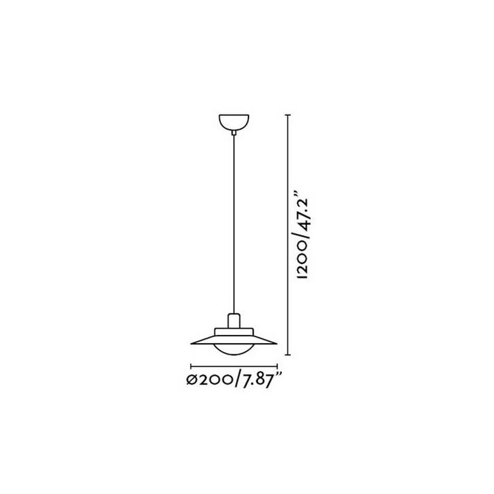 Lámparas Colgantes Faro SIDE COLGANTE Ø200 NEGRO/COBRE G9 LED 28W