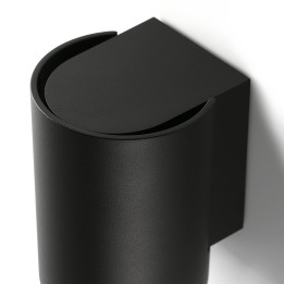 Faro KOV 1L Lámpara aplique redondo negro 3000K 34°